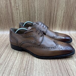 Florsheim Imperial Classico Cognac Lace Up Wingtip Oxfords 12111 Men's 10 EEE